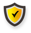 Shield icon representing reduced risk.